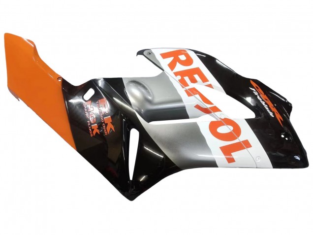 2004-2005 Honda CBR1000RR Motorcycle Fairings - Orange Silver Glossy Black Repsol Canada for Sale