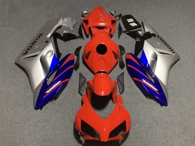 2004-2005 Honda CBR1000RR Motorcycle Fairings - Silver Blue Red Stripe Canada for Sale