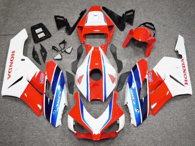 2004-2005 Honda CBR1000RR Motorcycle Fairing - White Red Blue HRC Canada for Sale