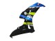 2006-2007 Honda CBR1000RR Motorcycle Fairings - Blue Fluorescent Green Glossy Black Shark 46 Canada for Sale