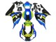 2006-2007 Honda CBR1000RR Motorcycle Fairings - Blue Fluorescent Green Glossy Black Shark 46 Canada for Sale