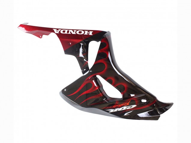 2006-2007 Honda CBR1000RR Motorcycle Fairing - Glossy Black Red Flame Canada for Sale