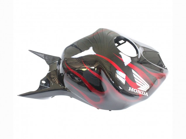 2006-2007 Honda CBR1000RR Motorcycle Fairing - Glossy Black Red Flame Canada for Sale