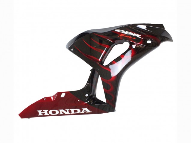 2006-2007 Honda CBR1000RR Motorcycle Fairing - Glossy Black Red Flame Canada for Sale