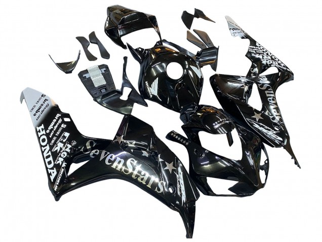 2006-2007 Honda CBR1000RR Motorcycle Fairings - Glossy Black Gold SevenStars Canada for Sale