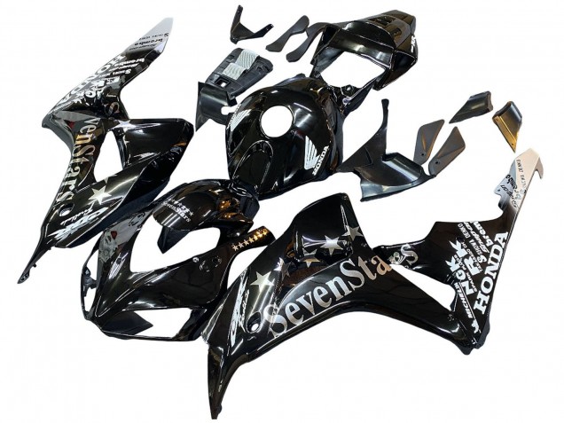 2006-2007 Honda CBR1000RR Motorcycle Fairings - Glossy Black Gold SevenStars Canada for Sale