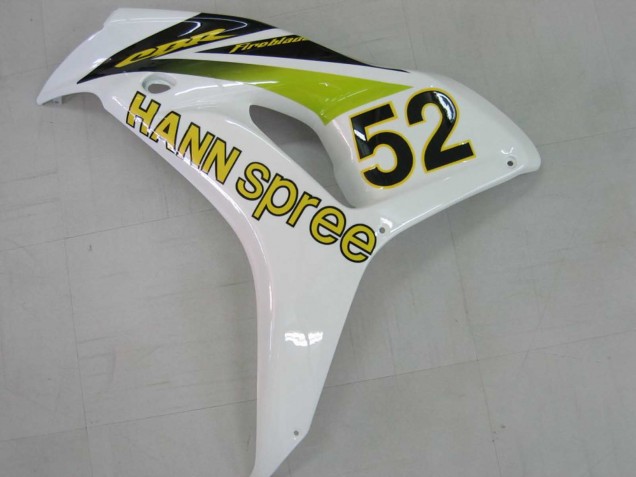 2006-2007 Honda CBR1000RR Motorcycle Fairings - White Green Glossy Black Hannspree 52 Canada for Sale