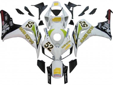 2006-2007 Honda CBR1000RR Motorcycle Fairings - White Green Glossy Black Hannspree 52 Canada for Sale