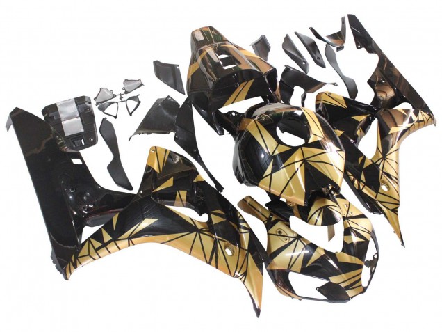 2006-2007 Honda CBR1000RR Motorcycle Fairings - Gold Glossy Black Canada for Sale