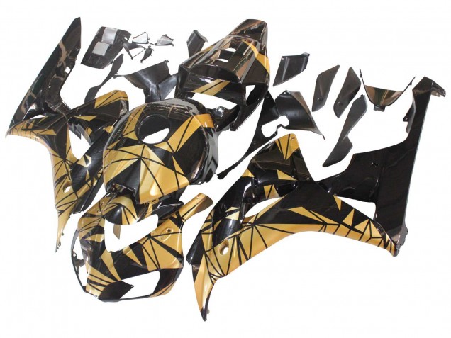 2006-2007 Honda CBR1000RR Motorcycle Fairings - Gold Glossy Black Canada for Sale