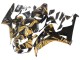 2006-2007 Honda CBR1000RR Motorcycle Fairings - Gold Glossy Black Canada for Sale