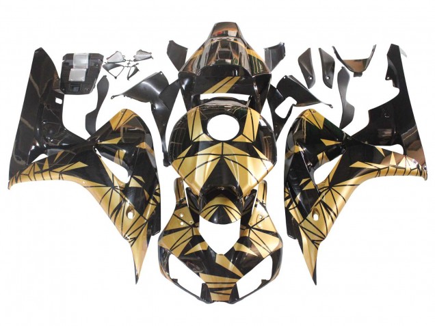 2006-2007 Honda CBR1000RR Motorcycle Fairings - Gold Glossy Black Canada for Sale