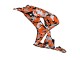 2006-2007 Honda CBR1000RR Motorcycle Fairings - Black Orange Silver Camouflage Canada for Sale