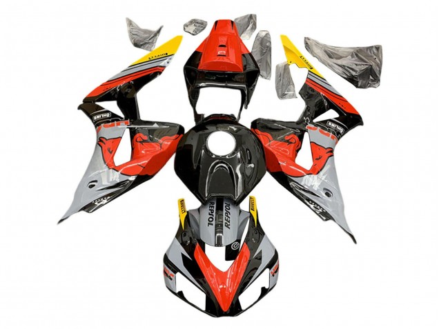 2006-2007 Honda CBR1000RR Motorcycle Fairings - Nardo Grey Red Yellow Glossy Black Red Bull Repsol HRC Canada for Sale