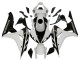 2006-2007 Honda CBR1000RR Motorcycle Fairing Kits - White Glossy Black Canada for Sale