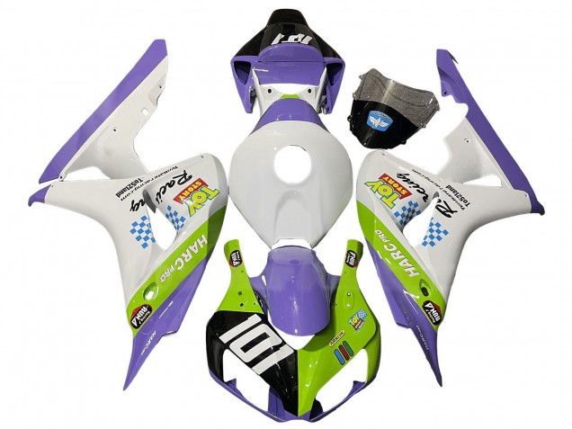 2006-2007 Honda CBR1000RR Motorcycle Fairings - White Purple Green Glossy Black Canada for Sale