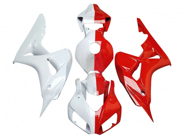 2006-2007 Honda CBR1000RR Motorcycle Fairings - White Red Split Canada for Sale