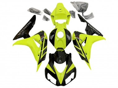 2006-2007 Honda CBR1000RR Motorcycle Fairings - Yellow Glossy Black Canada for Sale