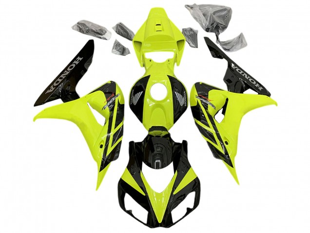 2006-2007 Honda CBR1000RR Motorcycle Fairings - Yellow Glossy Black Canada for Sale