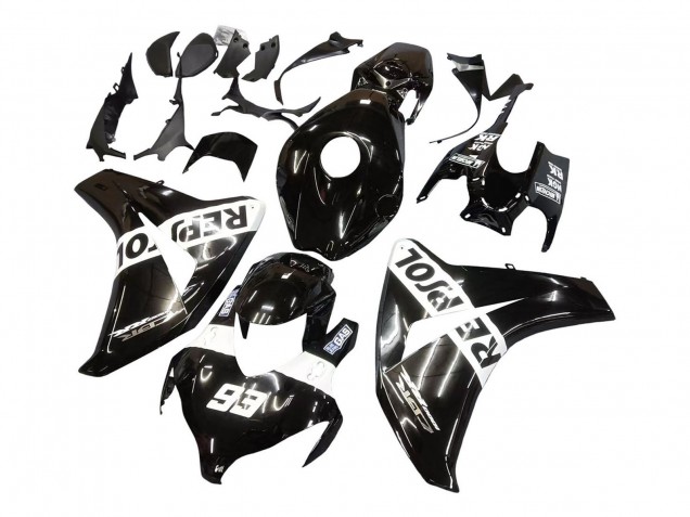 2008-2011 Honda CBR1000RR Motorcycle Fairings - Glossy Black White Repsol 93 Canada for Sale