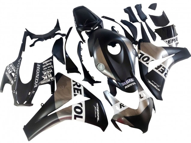2008-2011 Honda CBR1000RR Motorcycle Fairings - Silver Matte Black Repsol Canada for Sale