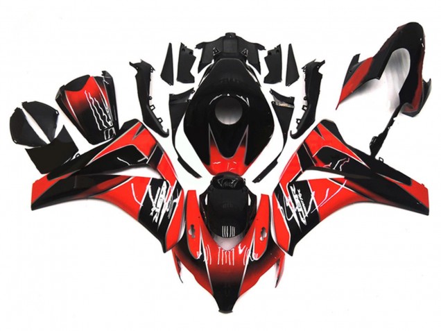 2008-2011 Honda CBR1000RR Motorcycle Fairing - Red Glossy Black Canada for Sale