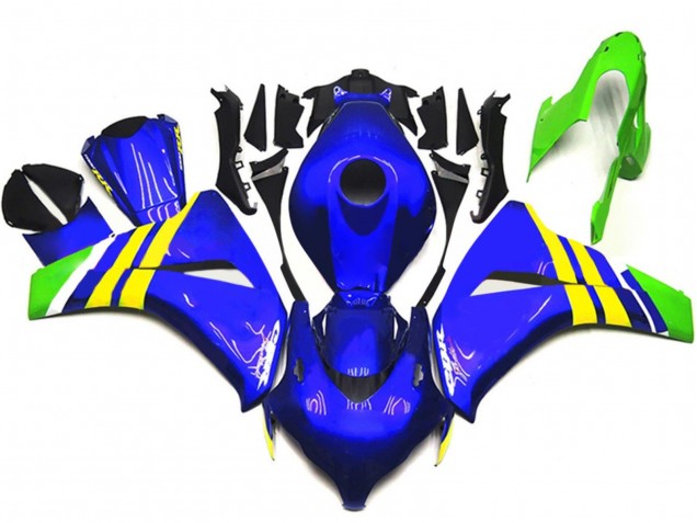 2008-2011 Honda CBR1000RR Motorcycle Fairings - Blue Yellow White Green Canada for Sale
