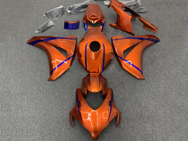 2008-2011 Honda CBR1000RR Motorcycle Fairings - Orange Blue Stripe Canada for Sale