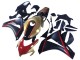 2008-2011 Honda CBR1000RR Motorcycle Fairings - Gold Red Glossy Black Canada for Sale