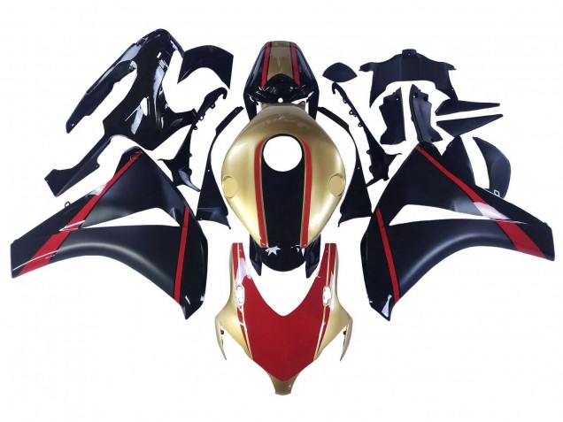 2008-2011 Honda CBR1000RR Motorcycle Fairings - Gold Red Glossy Black Canada for Sale