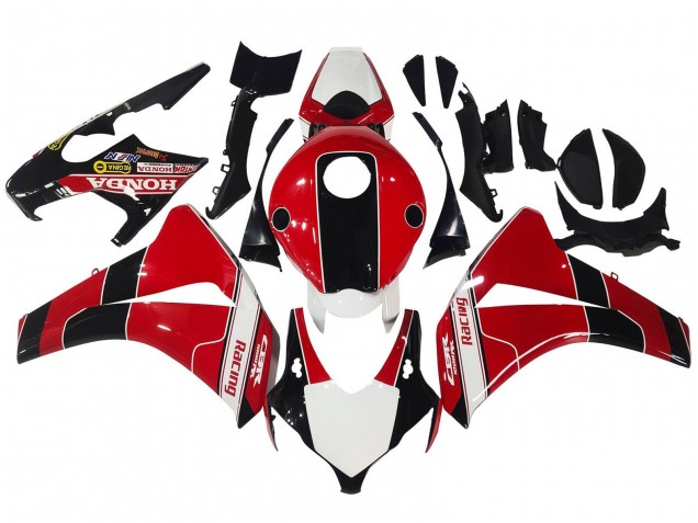 2008-2011 Honda CBR1000RR Motorcycle Fairings - Red White Glossy Black Racing Canada for Sale