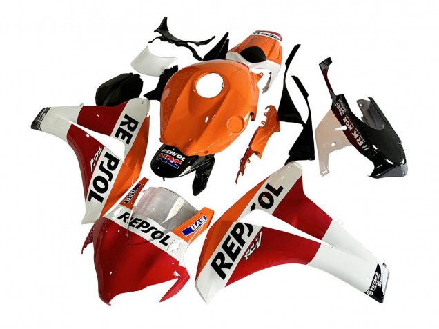 2008-2011 Honda CBR1000RR Motorcycle Fairing - Orange White Red Glossy Black Repsol HRC Canada for Sale