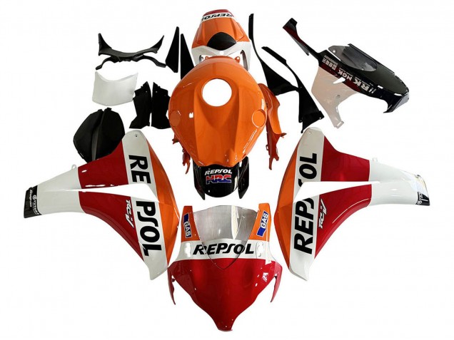 2008-2011 Honda CBR1000RR Motorcycle Fairing - Orange White Red Glossy Black Repsol HRC Canada for Sale