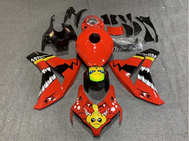2008-2011 Honda CBR1000RR Motorcycle Fairings - Red Yellow Glossy Black Shark Canada for Sale