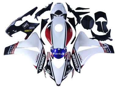 2008-2011 Honda CBR1000RR Motorcycle Fairings - White Red Blue Black Star Lee Carrera Canada for Sale