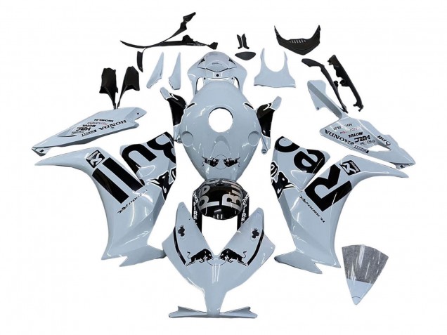2012-2016 Honda CBR1000RR Motorcycle Fairings - Light Grey Glossy Black Red Bull Canada for Sale