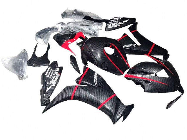 2012-2016 Honda CBR1000RR Motorcycle Fairings - Black Carbon Fiber Red Canada for Sale