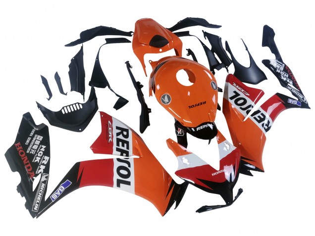 2012-2016 Honda CBR1000RR Motorcycle Fairings - Orange White Red Repsol Canada for Sale