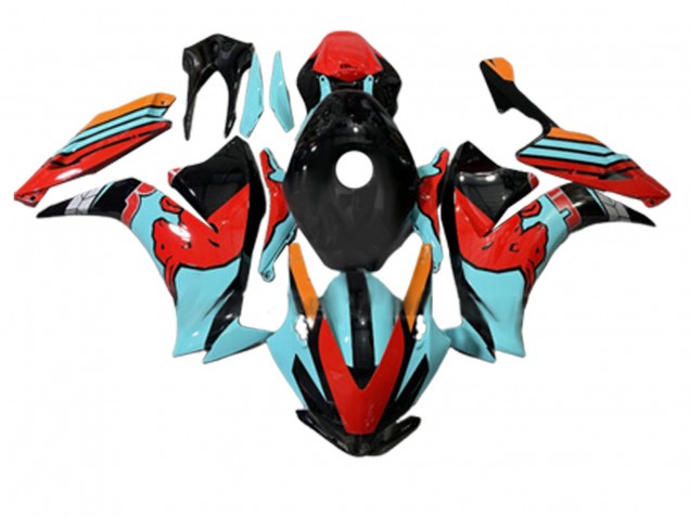 2012-2016 Honda CBR1000RR Motorcycle Fairings - Red Light Blue Glossy Black Canada for Sale