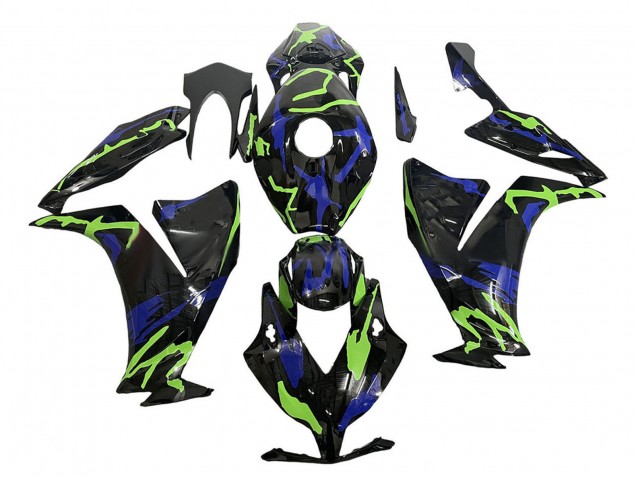 2012-2016 Honda CBR1000RR Motorcycle Fairings - Green Blue Glossy Black Canada for Sale