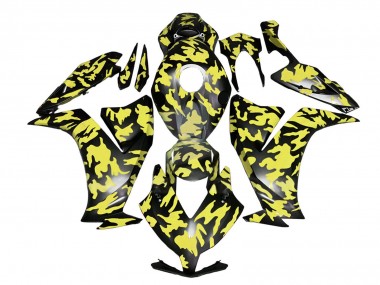 2012-2016 Honda CBR1000RR Motorcycle Fairings - Yellow Grey Black Camouflage Canada for Sale