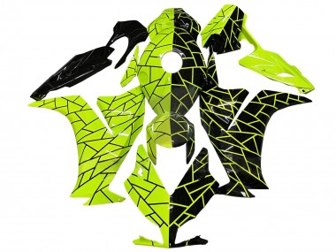 2012-2016 Honda CBR1000RR Motorcycle Fairings - Fluorescent Green Glossy Black Canada for Sale
