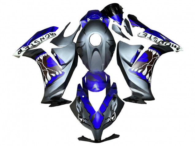 2012-2016 Honda CBR1000RR Motorcycle Fairings - Blue Grey Matte Black Shark Canada for Sale