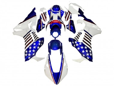 2017-2023 Honda CBR1000RR Motorcycle Fairings - White Blue Red Star Canada for Sale