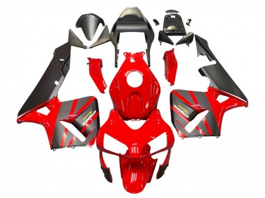 2003-2004 Honda CBR600RR Motorcycle Fairings - Red Matte Black Racing Canada for Sale