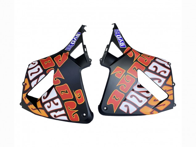 2003-2004 Honda CBR600RR Motorcycle Fairings - Matte Black Orange Repsol Rossi 46 Canada for Sale