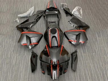 2003-2004 Honda CBR600RR Motorcycle Fairings - Glossy Black Red Stripe Canada for Sale