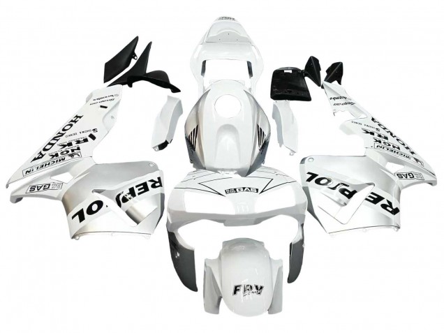 2003-2004 Honda CBR600RR Motorcycle Fairings - White Silver Black Repsol Canada for Sale