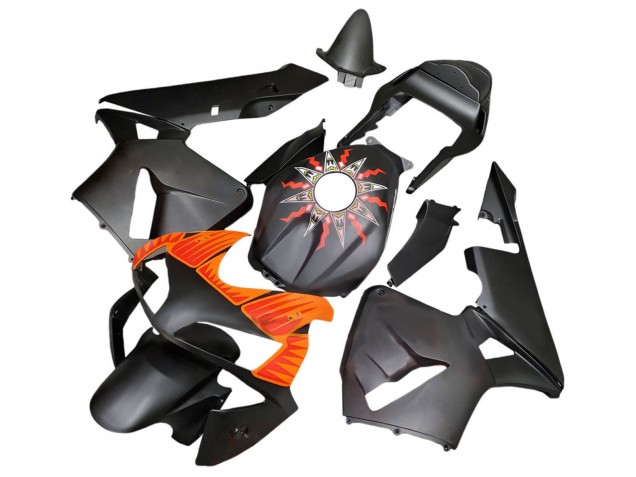 2003-2004 Honda CBR600RR Motorcycle Fairings - Matte Black Orange Canada for Sale