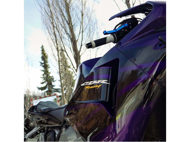 2003-2004 Honda CBR600RR Motorcycle Fairings - Dark Blue Glossy Black Canada for Sale